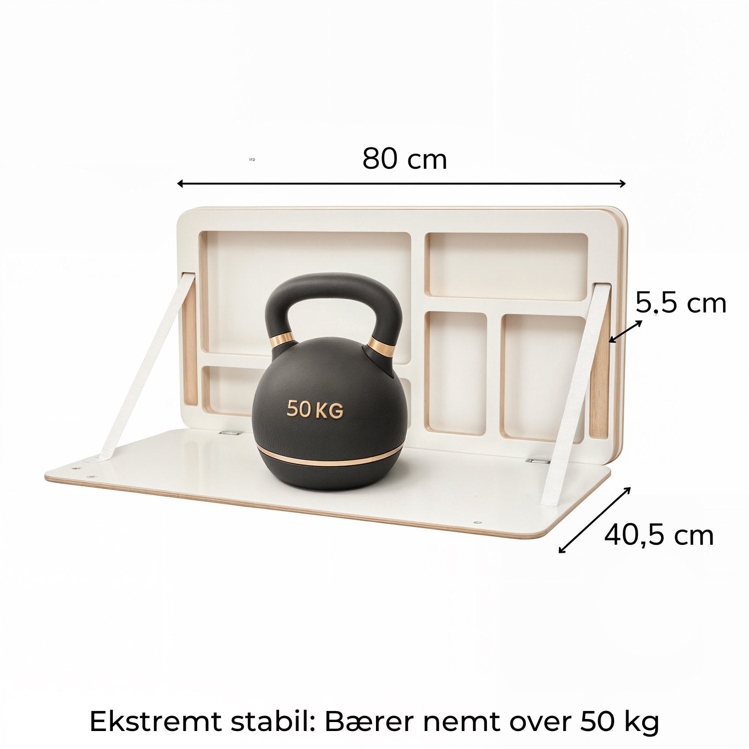 Sammenklappeligt vægskrivebord | NordicDesk
