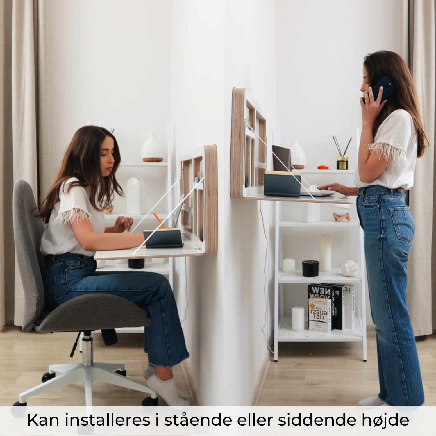 Sammenklappeligt vægskrivebord | NordicDesk