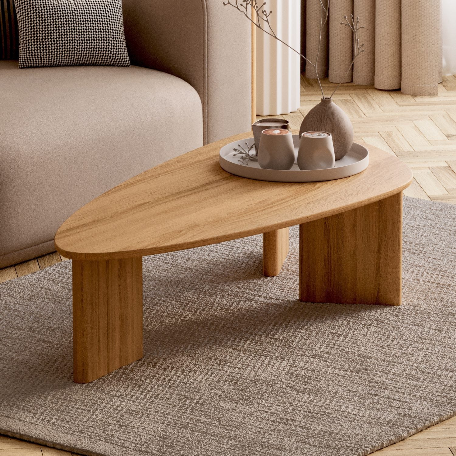 SOFABORD I MASSIVT EGETRÆ 'TOVA'