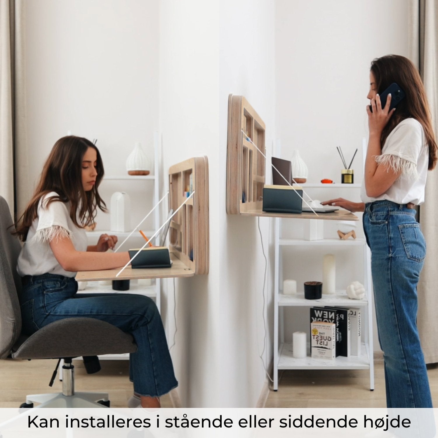 Sammenklappeligt vægskrivebord | NordicDesk