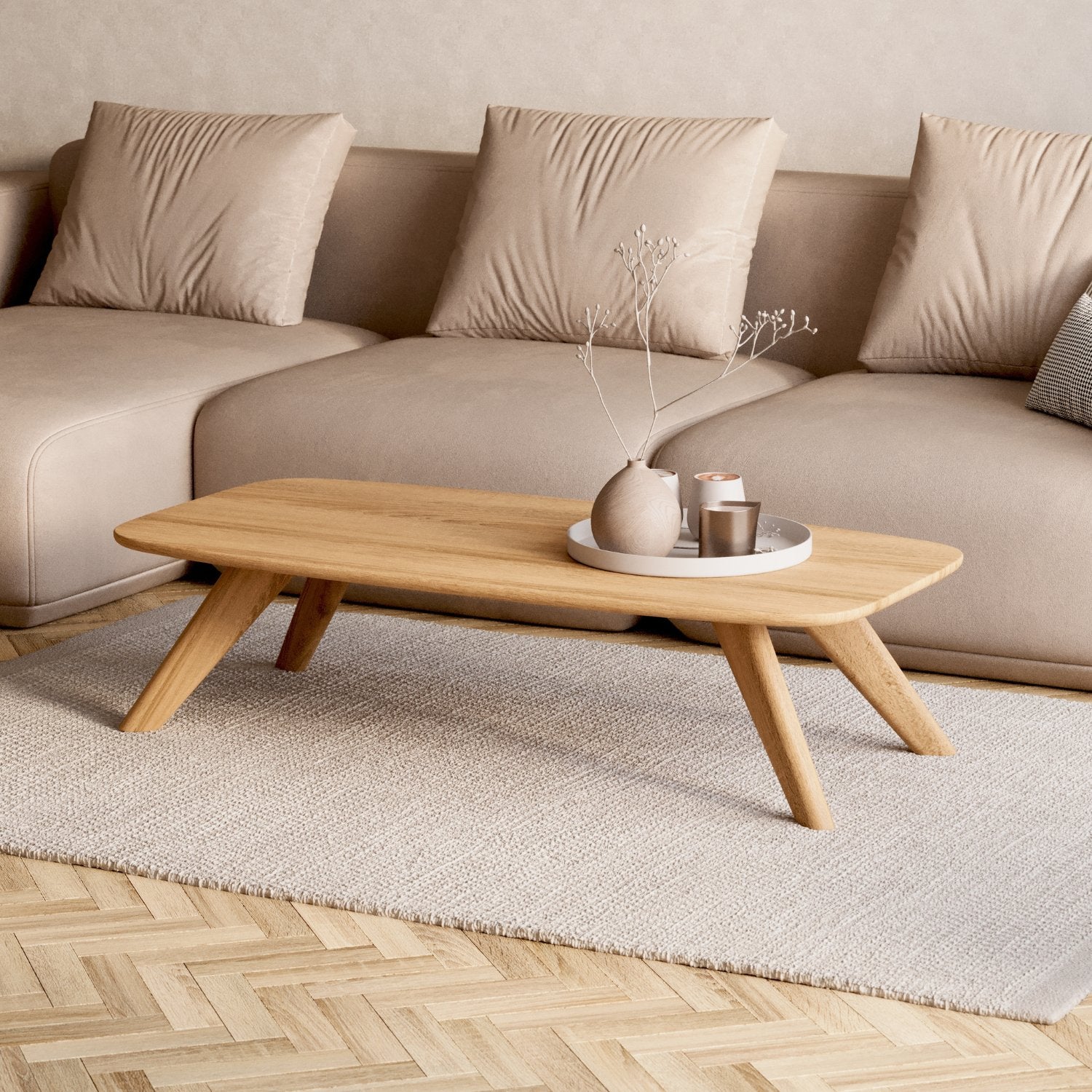 SOFABORD I MASSIVT EGETRÆ 'LIV'