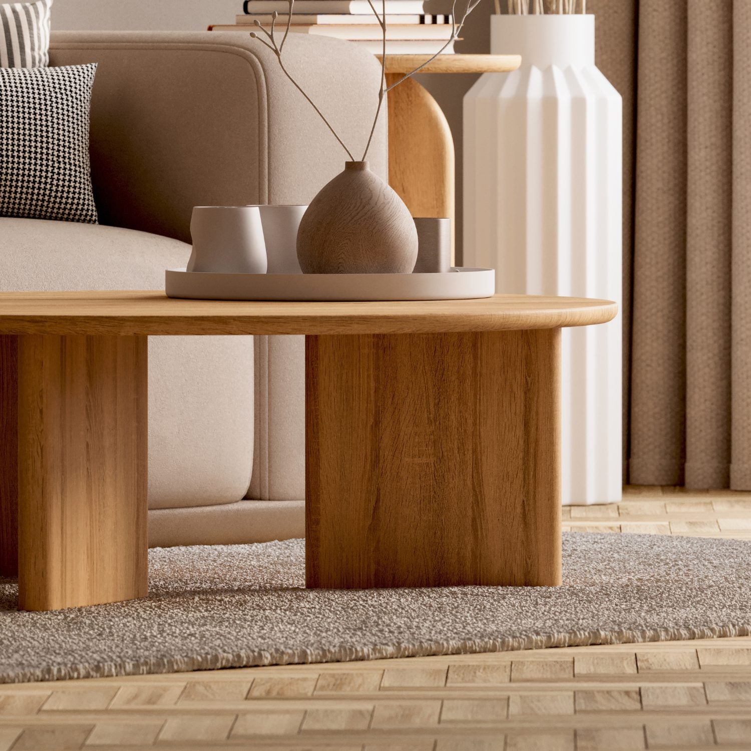 SOFABORD I MASSIVT EGETRÆ 'NIVA'