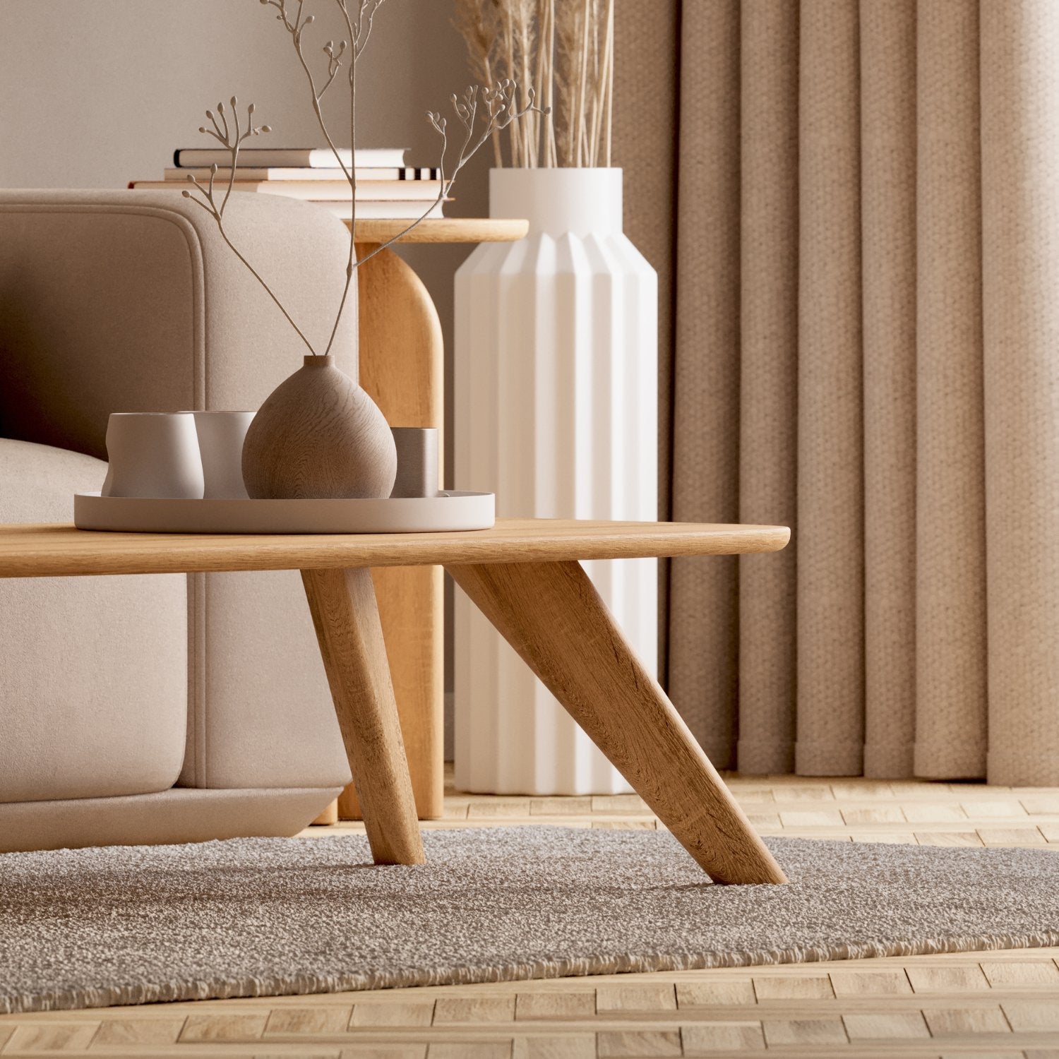 SOFABORD I MASSIVT EGETRÆ 'LIV'