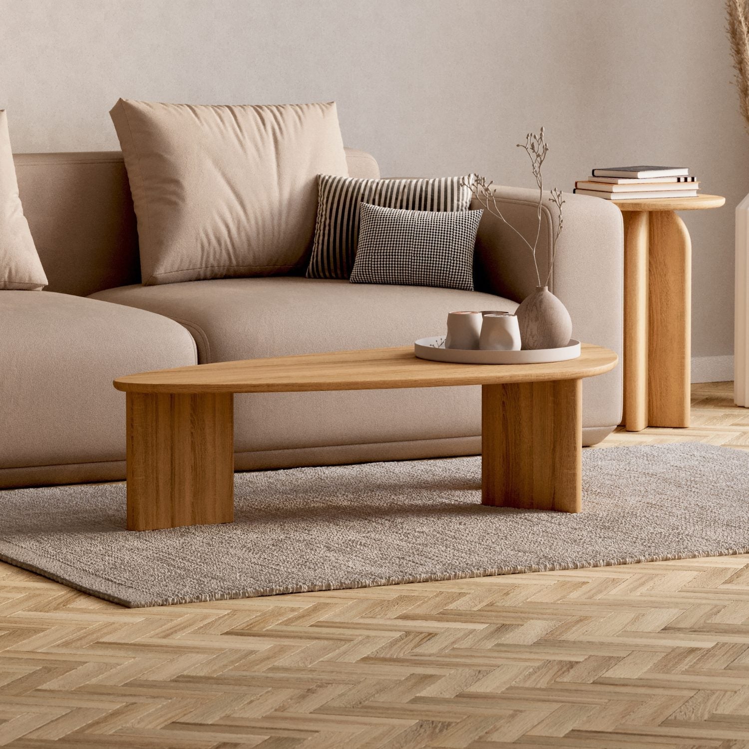 SOFABORD I MASSIVT EGETRÆ 'TOVA'