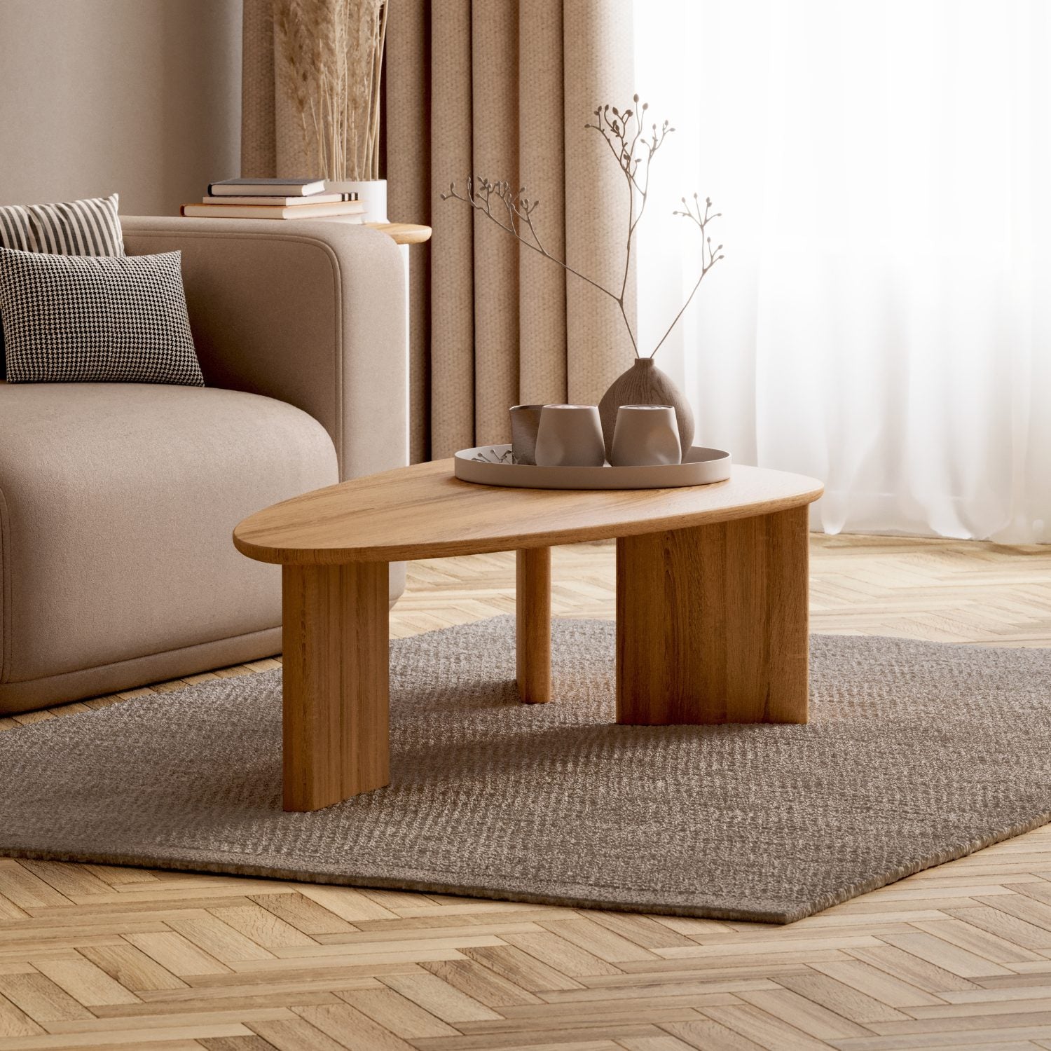 SOFABORD I MASSIVT EGETRÆ 'TOVA'