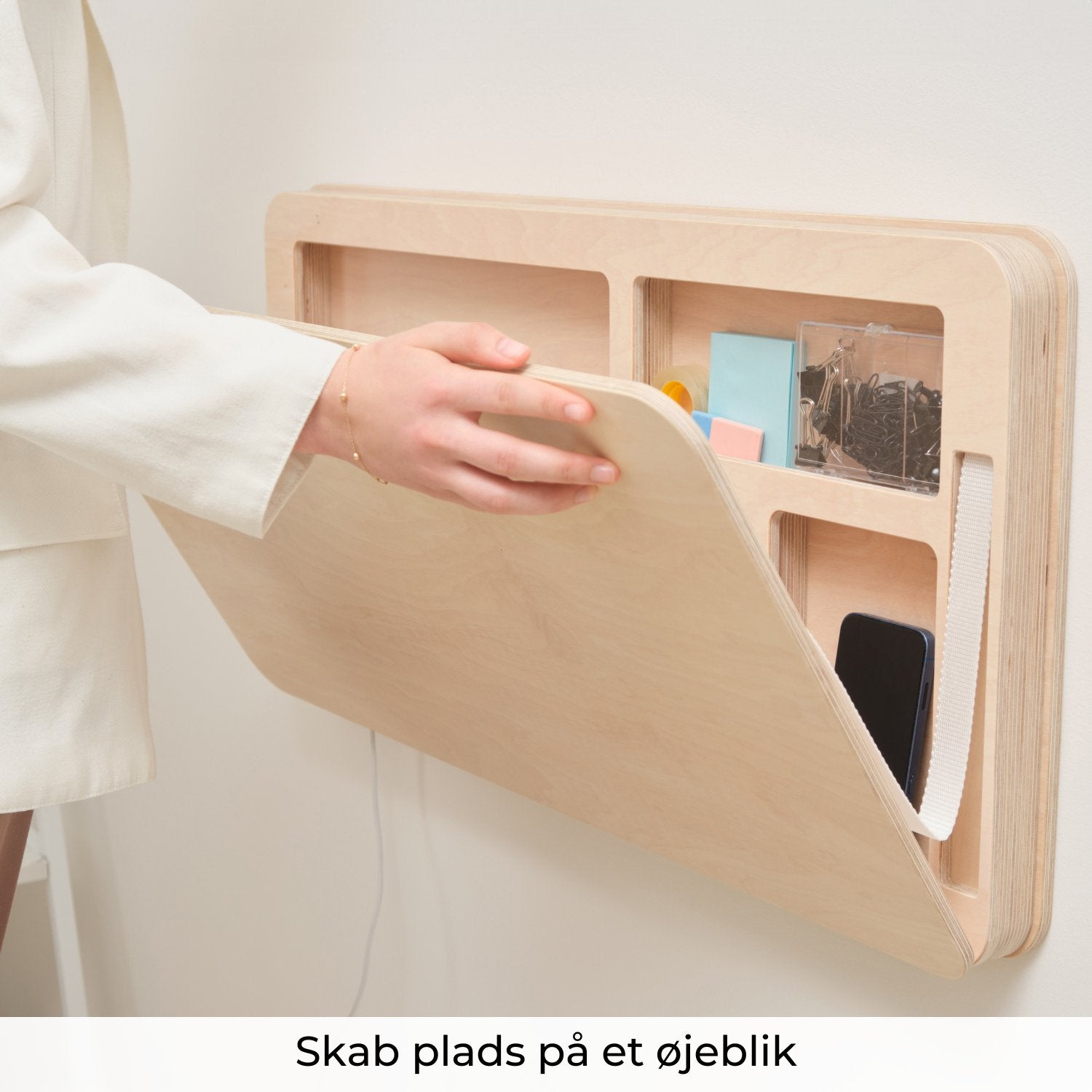 Sammenklappeligt vægskrivebord | NordicDesk