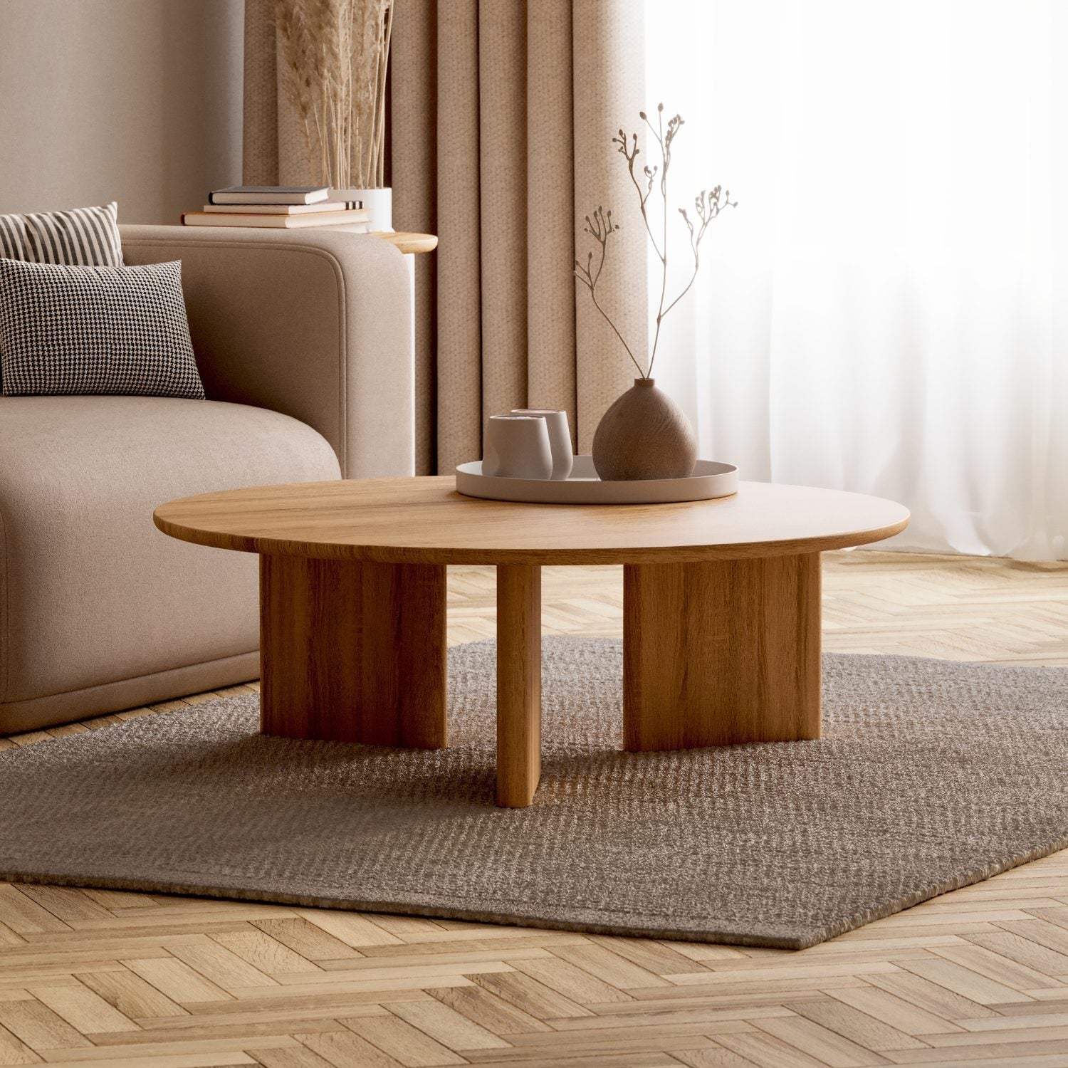 SOFABORD I MASSIVT EGETRÆ 'NIVA'