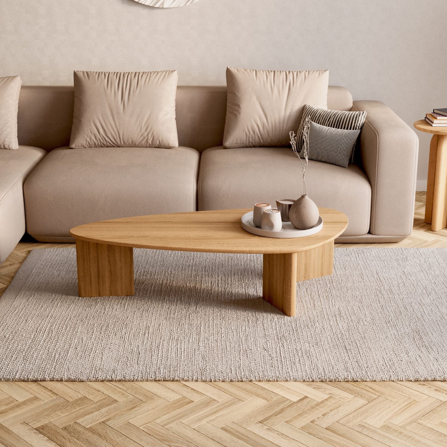 SOFABORD I MASSIVT EGETRÆ 'TOVA'