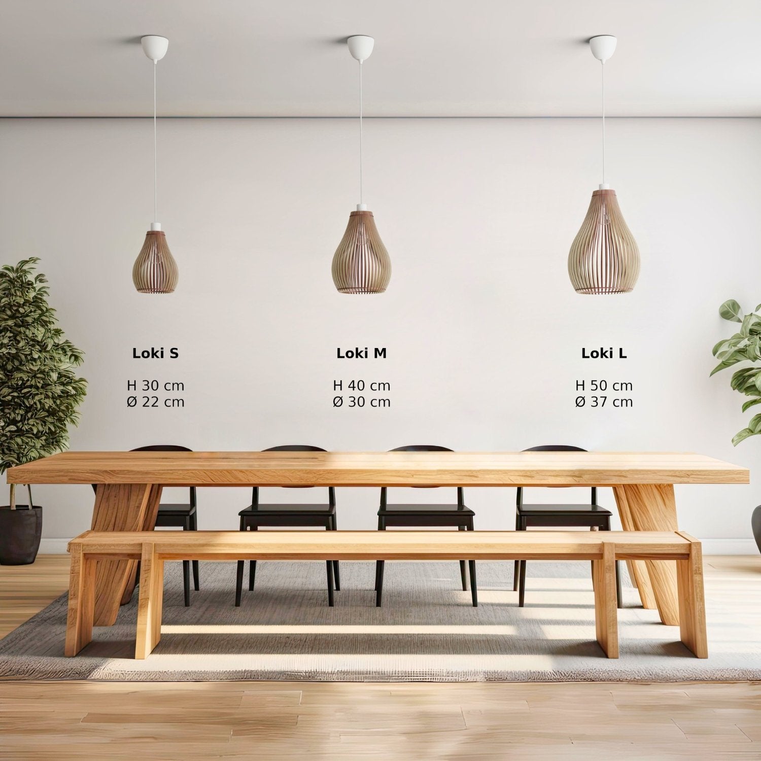 Trælampe<br>'Loki'