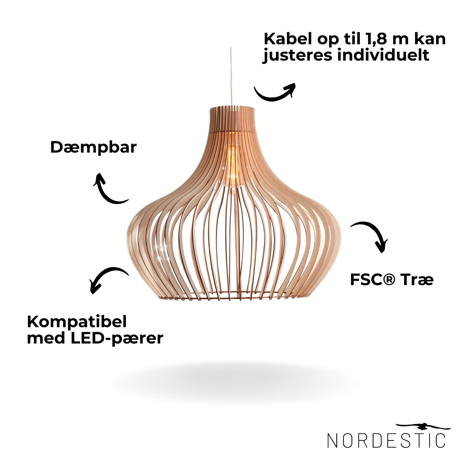 Trælampe<br>'Iduna'