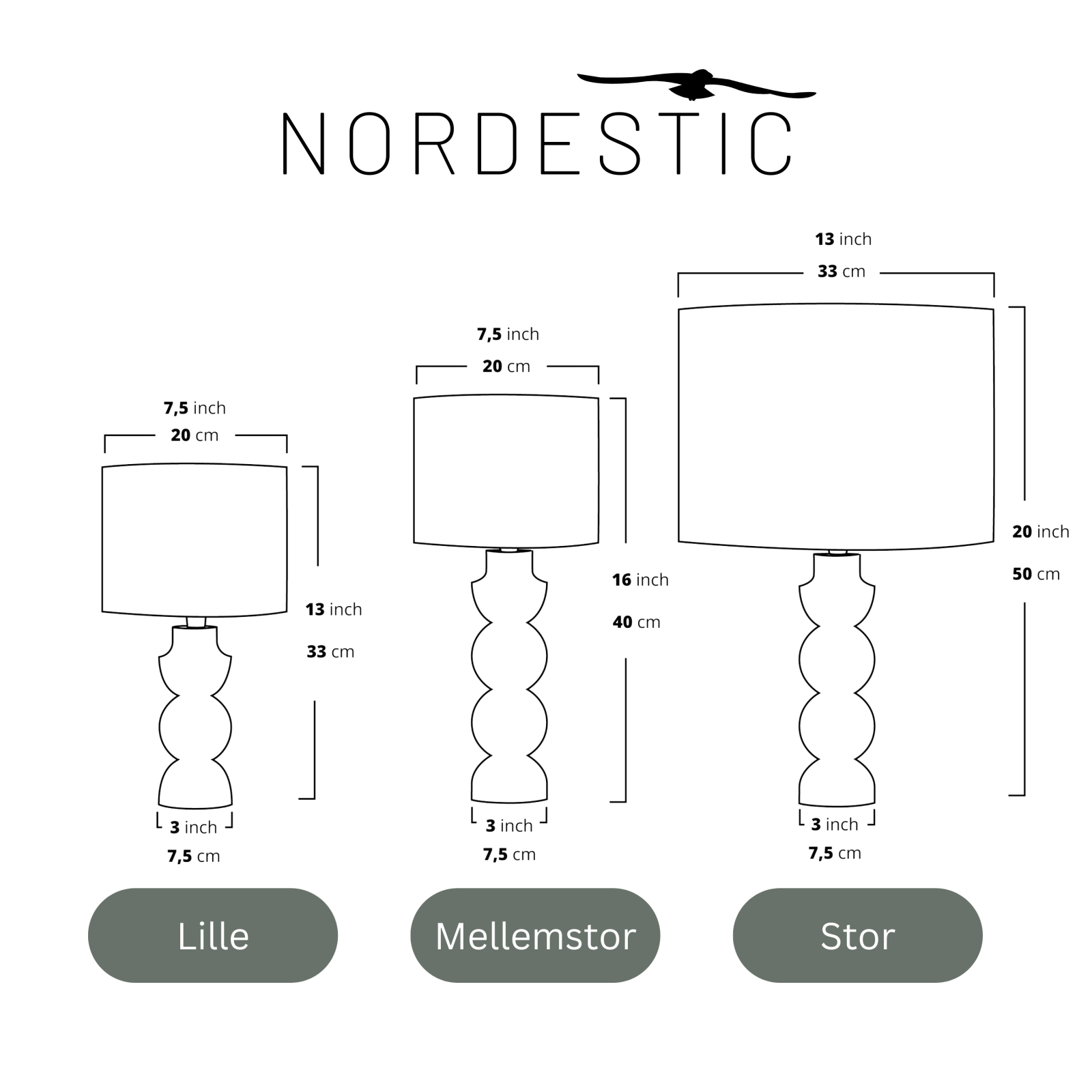 Bordlampe 'Hvelvet' - nordesticdk