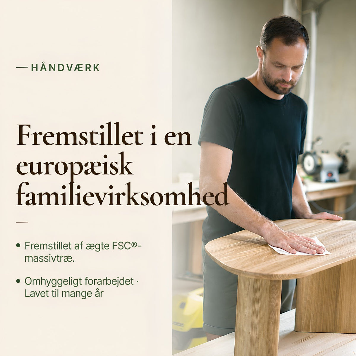 Sofabord ELVA i FSC®-certificeret massivt træ
