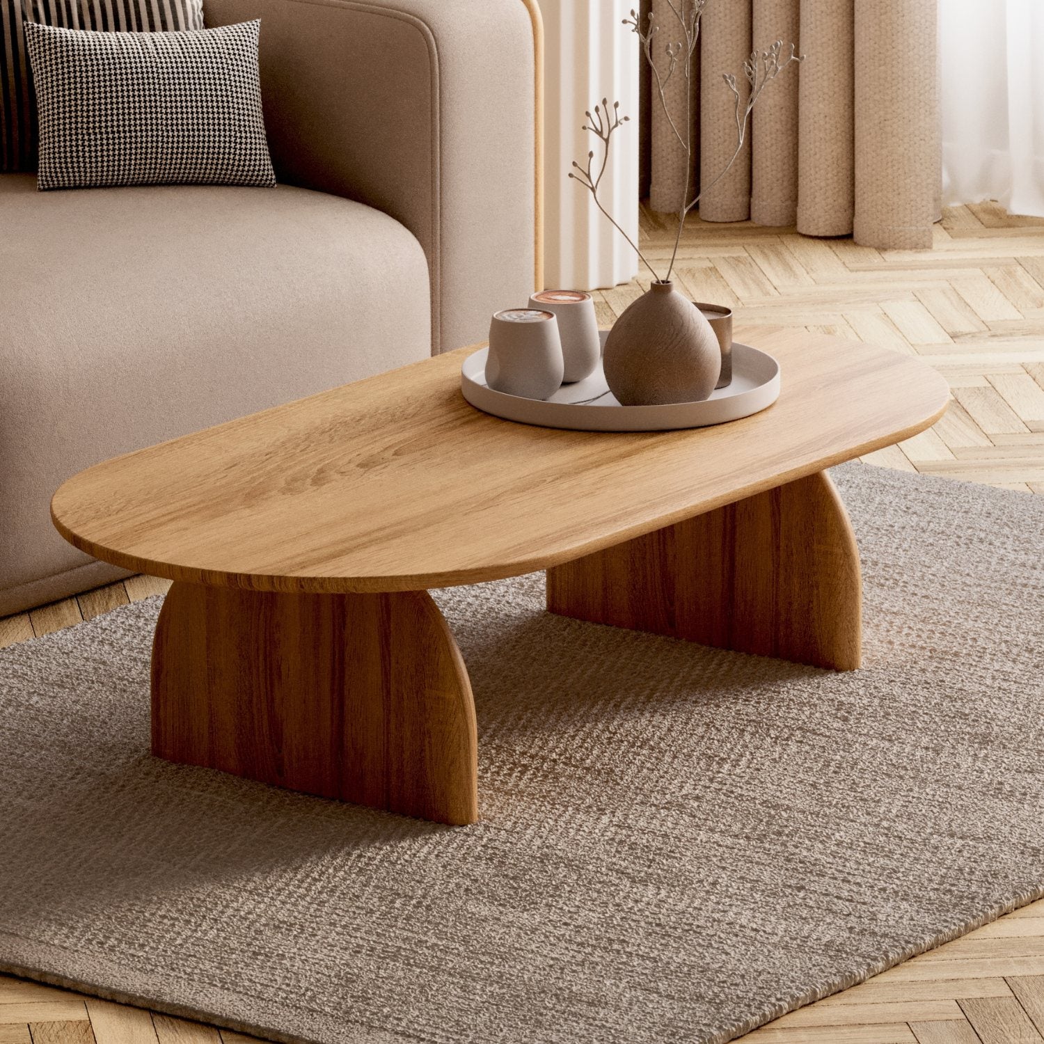 SOFABORD I MASSIVT EGETRÆ 'RUNA'