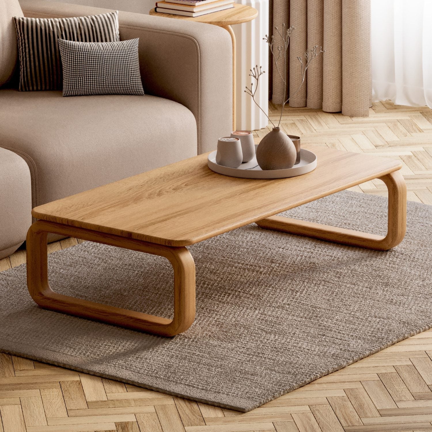 SOFABORD I MASSIVT EGETRÆ 'VESA'