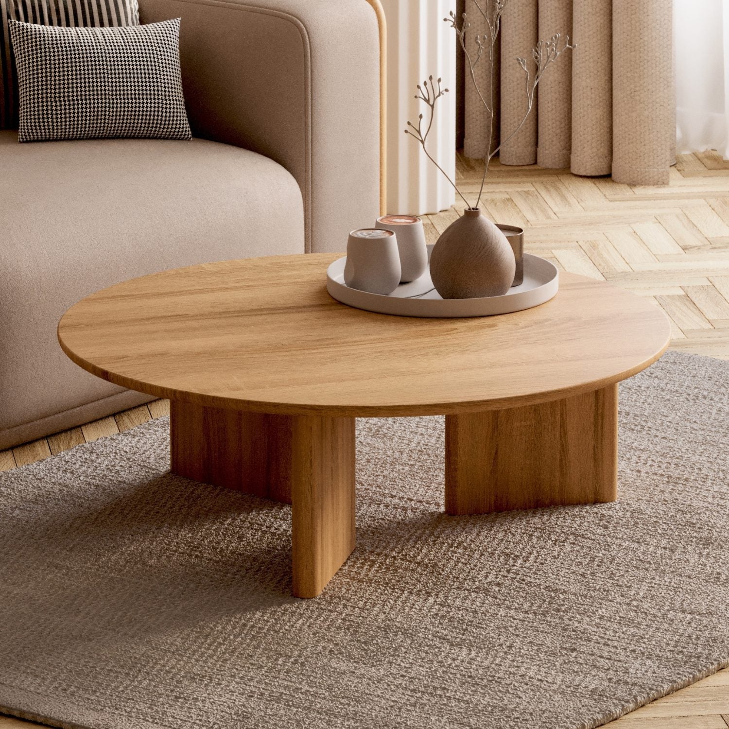 SOFABORD I MASSIVT EGETRÆ 'NIVA'