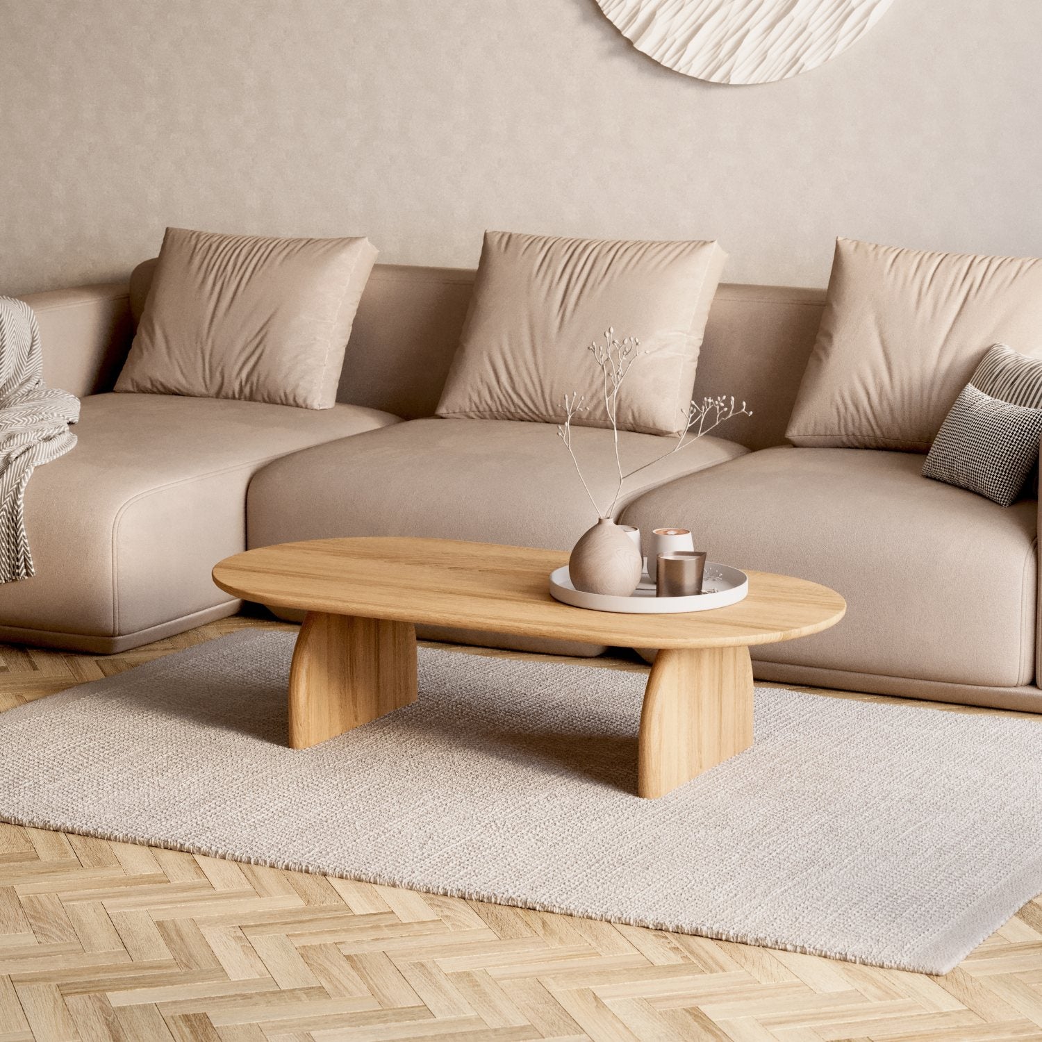 SOFABORD I MASSIVT EGETRÆ 'RUNA'