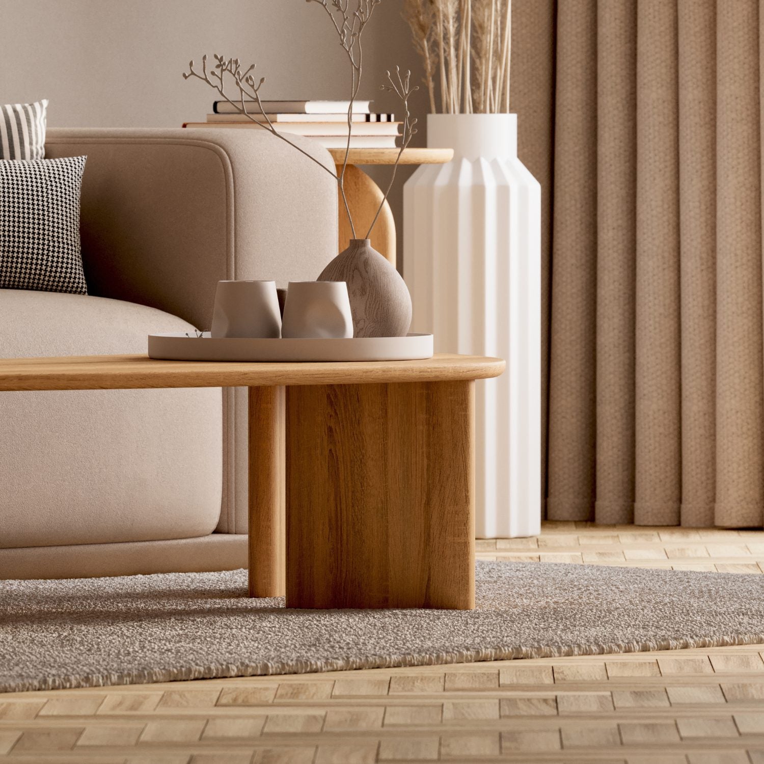 SOFABORD I MASSIVT EGETRÆ 'TOVA'