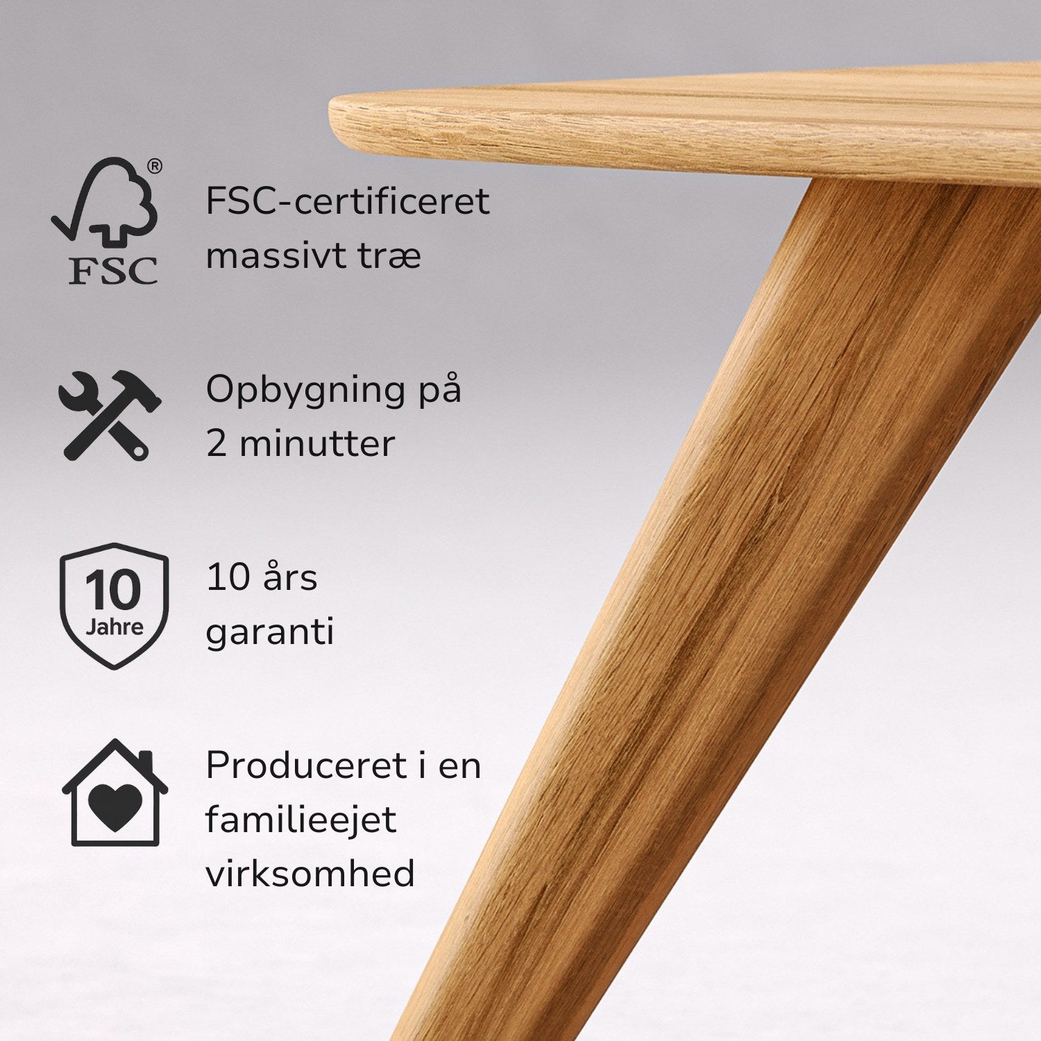 SOFABORD I MASSIVT EGETRÆ 'LIV'