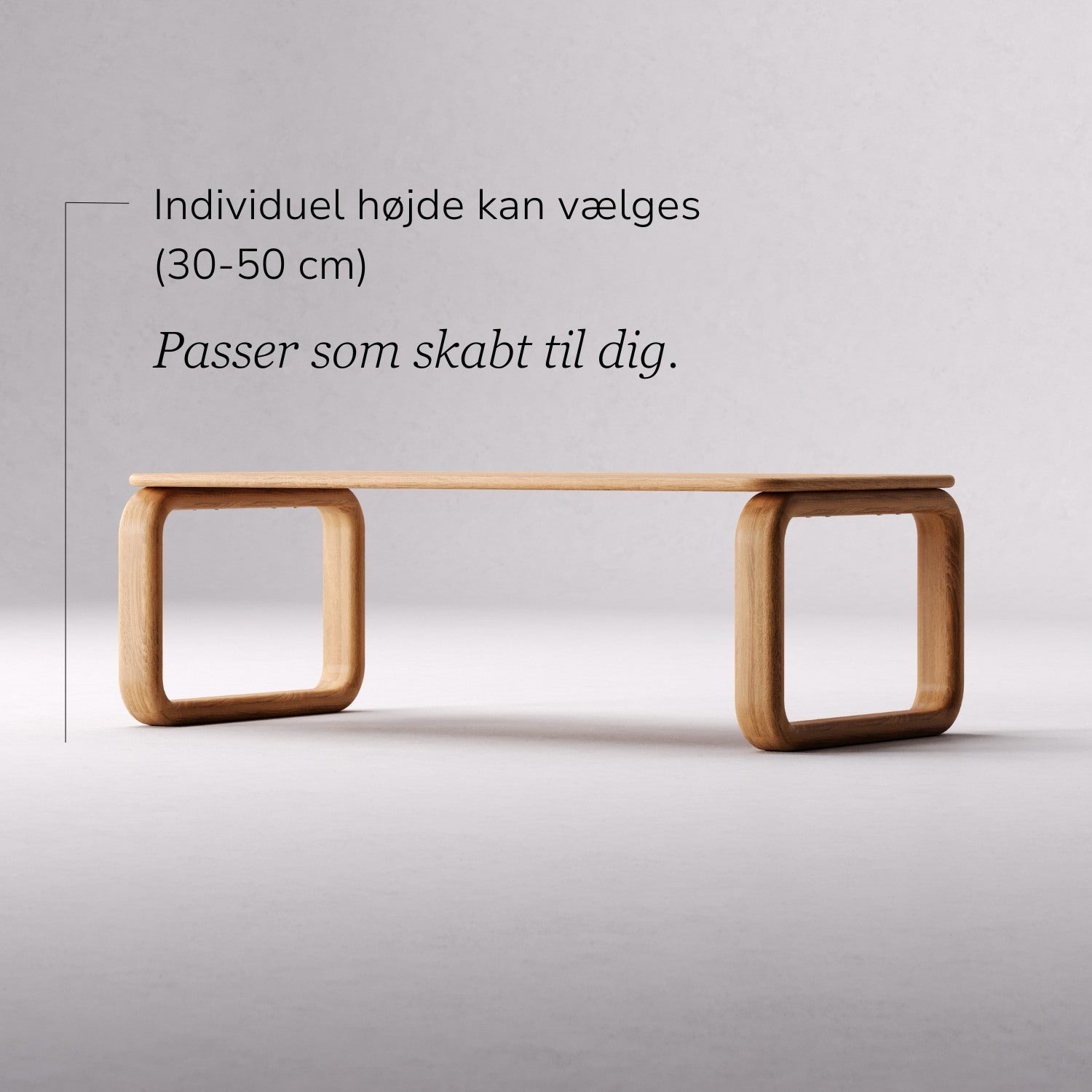 SOFABORD I MASSIVT EGETRÆ 'VESA'