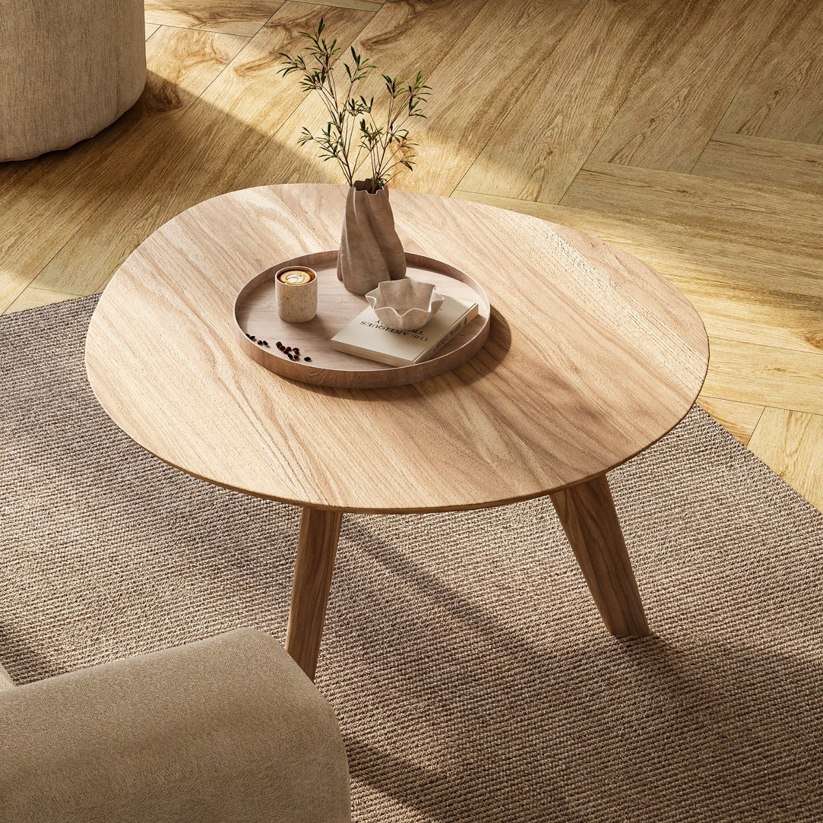 Sofabord ELVA i FSC®-certificeret massivt træ