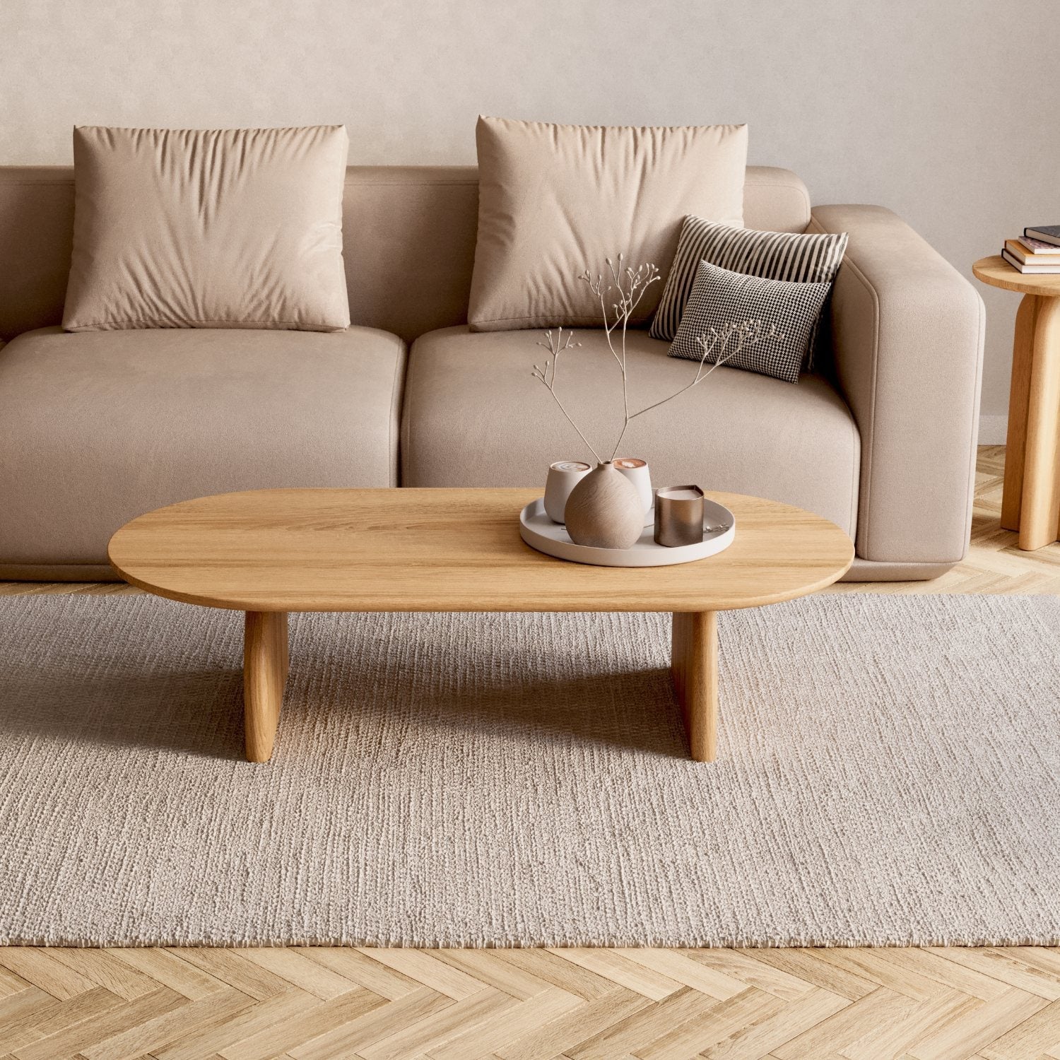 SOFABORD I MASSIVT EGETRÆ 'RUNA'