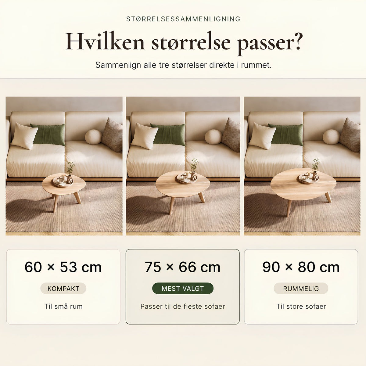Sofabord ELVA i FSC®-certificeret massivt træ