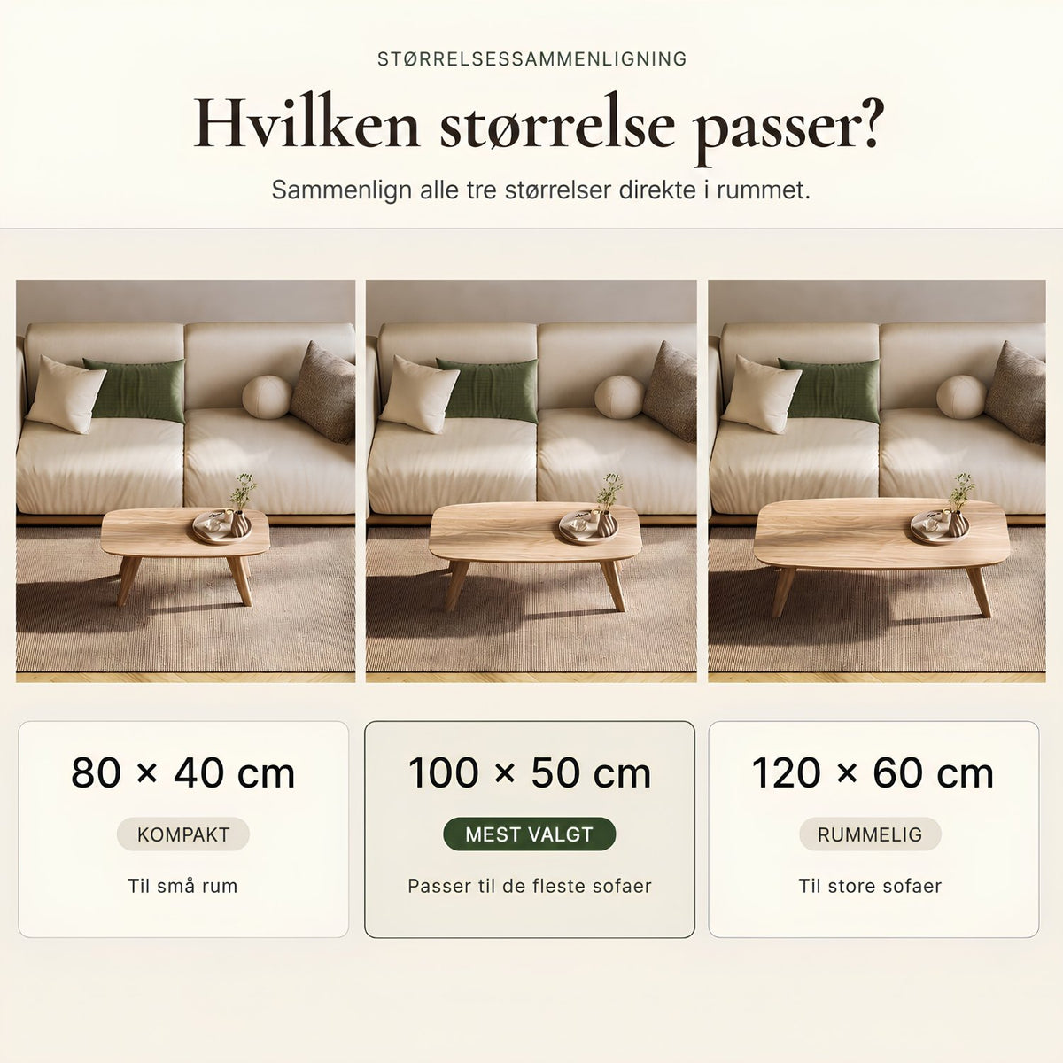 Sofabord LIV i FSC®-certificeret massivt træ