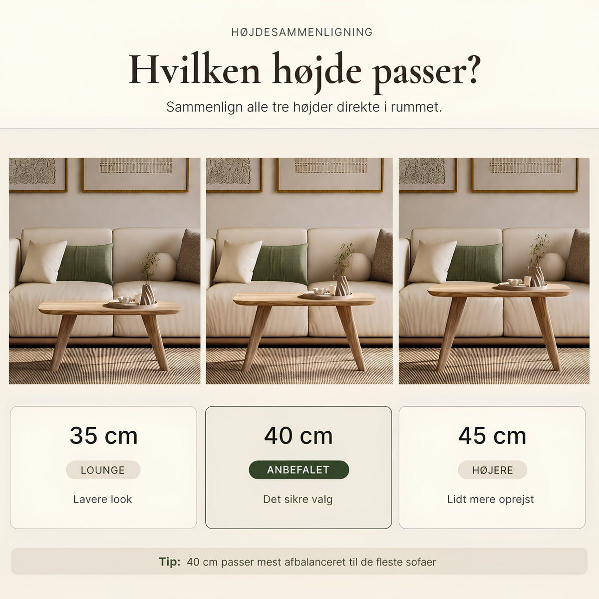 Sofabord LIV i FSC®-certificeret massivt træ